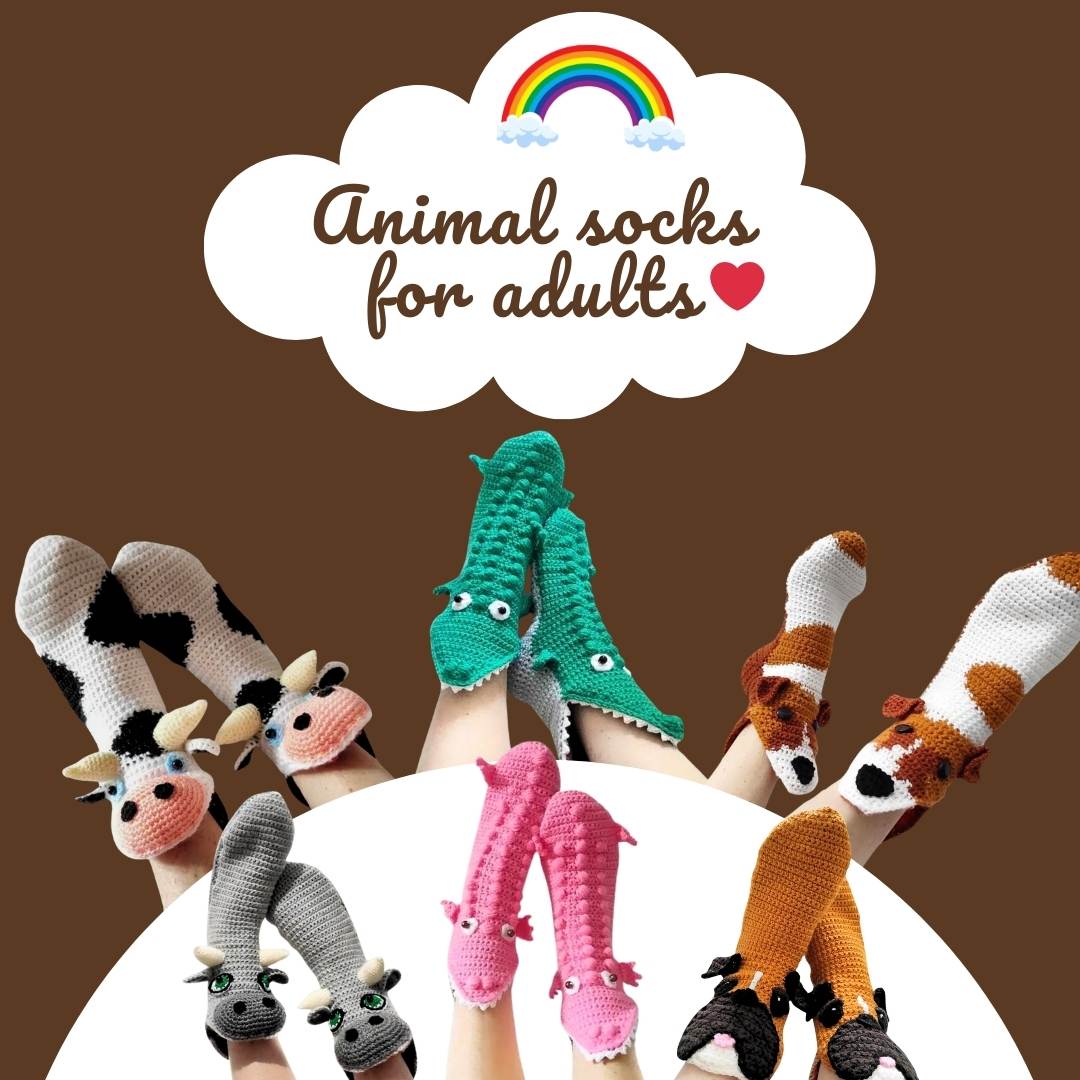 🐊 Cute Animal Socks